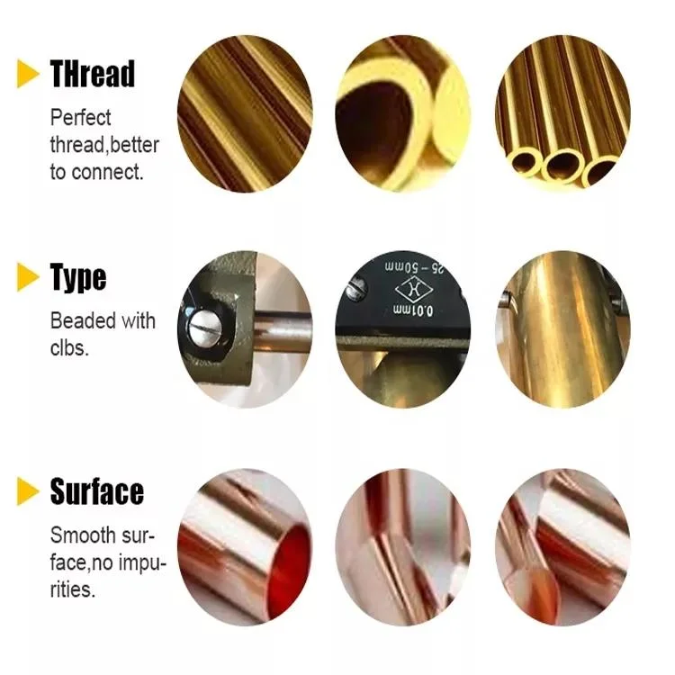 99.9% Purity Copper Pipe Air Conditioner Copper Coil Pancake Cheap Price Copper Pipe 1/4 3/8 Maksal Copper Pipes Thin Tubing Tube Copper Pipe